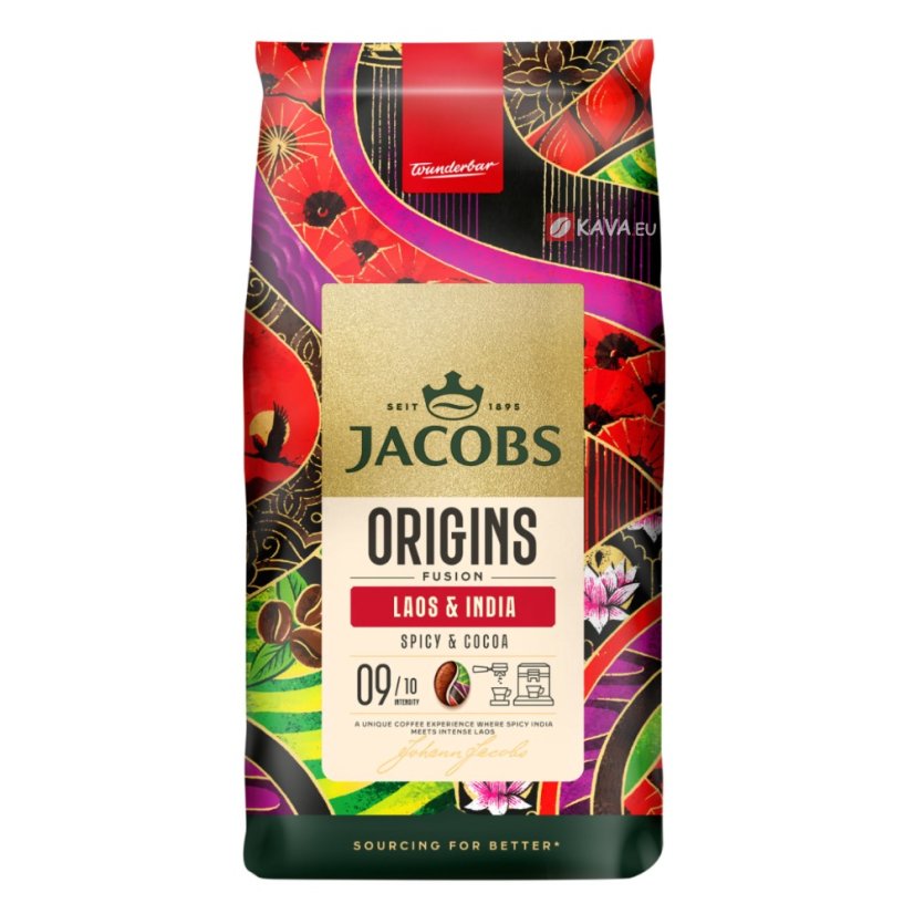 Jacobs Origins Laos & India Coffee Beans (4 x 1 Kilo)