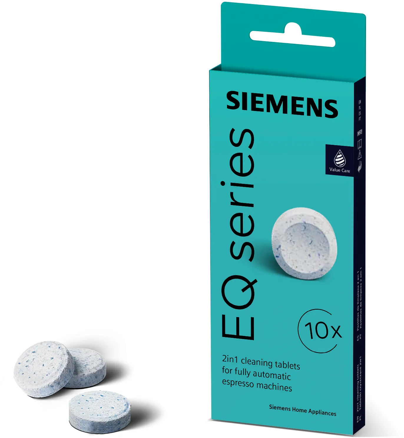 Siemens 2in1 Cleaning Tablets for Coffee Machines (10 tablets)