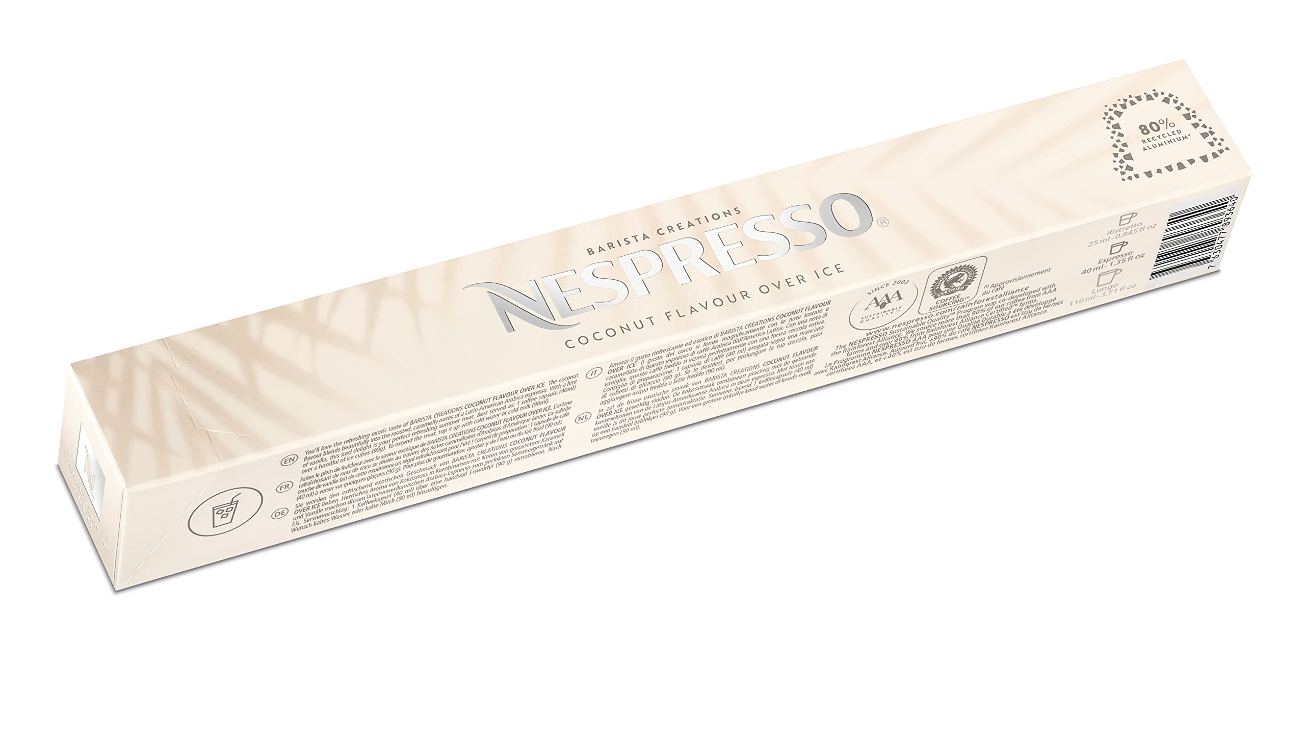 Coconut Vanilla Over Ice Barista Creations Flavored Nespresso