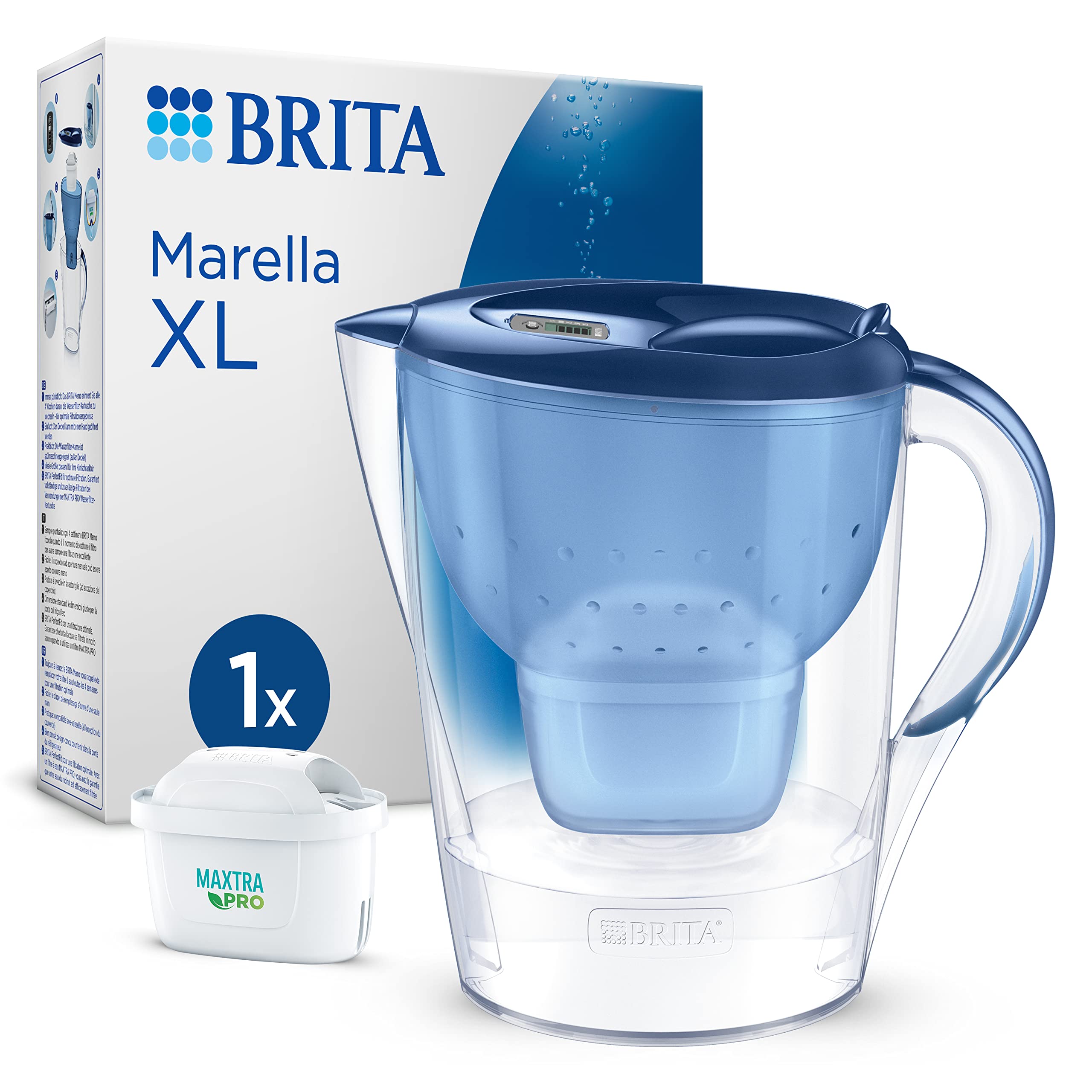 Brita Marella White Carafe + MAXTRA PRO ALL-IN-1 Filter