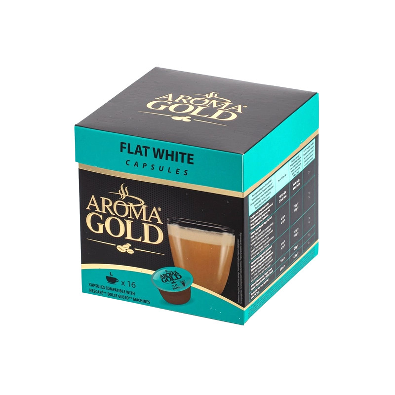 Coffee Capsules AROMA GOLD Flat White, 187,2g