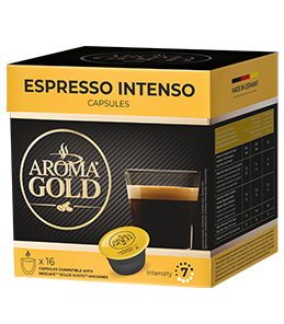 Coffee Capsules AROMA GOLD Espresso Intenso, 128g