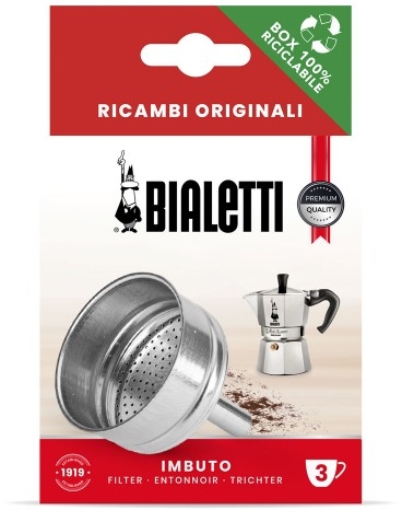 Bialetti 3 cup moka pot funnel spare parts