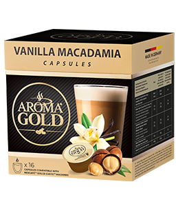 Coffee capsules AROMA GOLD VANILLA MACADAMIA 256 g